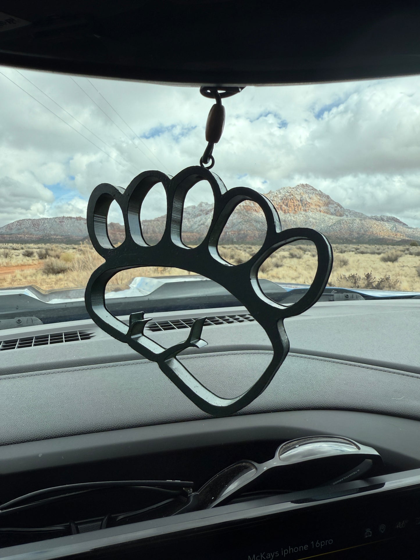 Bear and Lion “tracks” mirror hangers