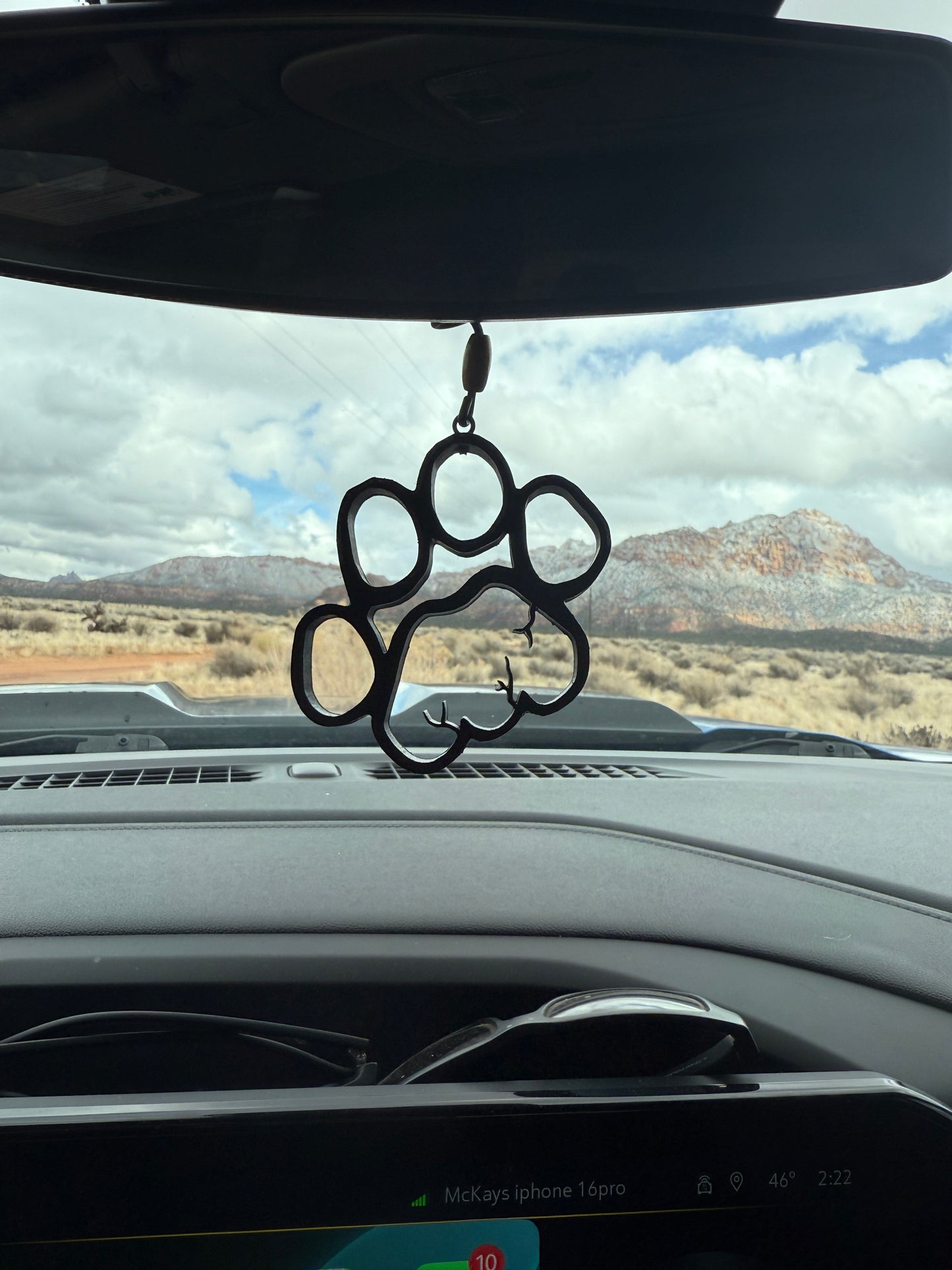 Bear and Lion “tracks” mirror hangers